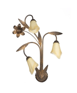 APPLIQUE 3 LUCE ONLI "ALGA" BRONZO E14